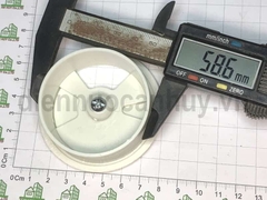 Nắp luồn dây điện nắp lò xo nhựa trắng - D60