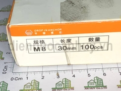 Nở đạn 8mm dài 30mm - dùng với ren M8