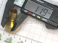 Nối đuôi chuột đồng ren ngoài 21 về ống  12