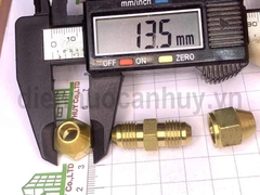 Nối lã 2 đầu ống đồng 6