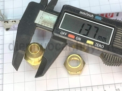 Nối lã ống đồng 10 ren trong 13 (1/8 - 1/4)