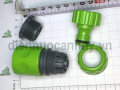 Nối nhanh ống nước mềm ren 21 và 27 xanh