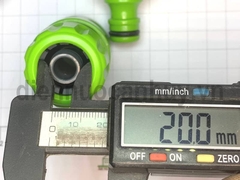 Nối nhanh ống nước mềm ren 21 và 27 xanh