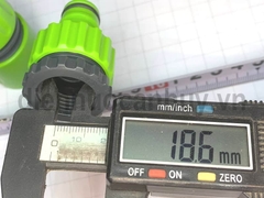Nối nhanh ống nước mềm ren 21 và 27 xanh