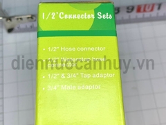 Nối nhanh ống nước mềm ren 21 và 27 xanh