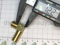 Nối vuông đuôi chuột ren ngoài 13mm- ống 12mm - Giải pháp đấu nối nhanh ống cao su vào đường ống cứng chống rò rỉ
