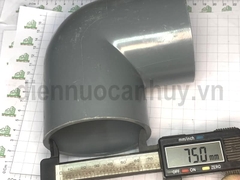 Nối góc 90 độ nhựa PVC Tiền Phong cút 76