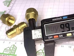Măng xông nối ống đồng Đồng thau 10mm (3/8