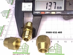 Măng xông nối ống đồng Đồng thau 10mm (3/8