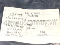 Nút nhựa bịt ngoài chân bàn tròn An Huy phi 25mm (Màu đen). Nắp bịt đầu ống thép giúp bảo vệ sàn nhà và chống trượt hiệu quả