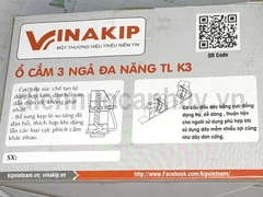 Ổ cắm 3 thái đa năng rẻ Viankip TL K3
