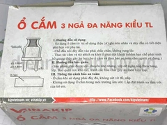 Ổ cắm 3 thái rẻ Viankip TL (không đa năng)