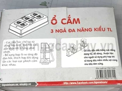 Ổ cắm 3 thái rẻ Viankip TL (không đa năng)