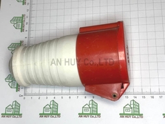 Ổ cắm công nhiệp 5 lỗ MCE 16A đỏ IP 44