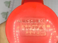 Ổ cắm công nhiệp 5 lỗ MCE 16A đỏ IP 44