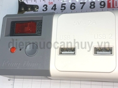 Ổ cắm kéo dài Rạng Đông chống giật có công tắc 3 ổ đa năng 2 ổ USB dài 5m
