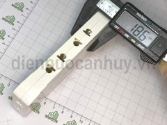 Điện quang phích xoay gấp gọn 5 lỗ màu trắng