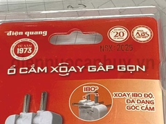 Điện quang phích xoay gấp gọn 5 lỗ màu trắng