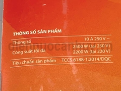 Điện quang phích xoay gấp gọn 5 lỗ màu trắng