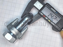 Cóc ốc siết  khóa cáp 18mm