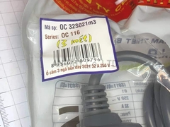 Ổ cắm kéo dài chịu tải Vinakip 2 đơn 1 đa năng 3m 8000W Xám