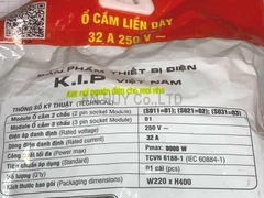 Ổ cắm kéo dài chịu tải Vinakip 3 đơn 1 đa năng 3m 8000W Xám
