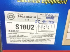 Ổ cắm SINO đôi 2 chấu S18U2