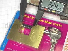 Ổ khóa cầu ngang Việt Tiệp đồng CN974