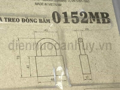 Ổ khóa treo Việt Tiệp đồng bấm 0152MB kèm 3 chìa