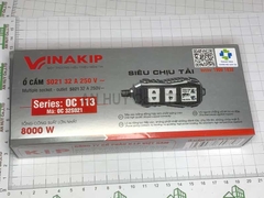 Ổ không dây chịu tải Vinakip 2 đơn 1 đa năng 8000W xám