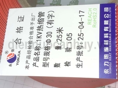 Ống ghen co nhiệt đường kính F30 1 kV YOUJIA (cuộn 25 mét) dùng cho cốt 120, 150, 185, 240,300, 500, 630