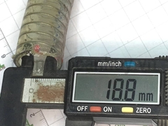 Ống nhựa mềm lõi thép chịu dầu phi 20 trắng trong