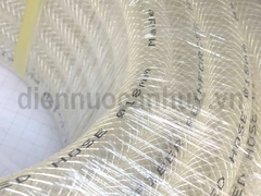 Ống nước mềm phi PVC phi 18 sợi PU mầu trắng