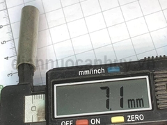 Ống nối dây điện cos ống thẳng đồng mạ L25mm