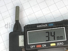 Ống nối dây điện cos ống thẳng đồng mạ L4mm