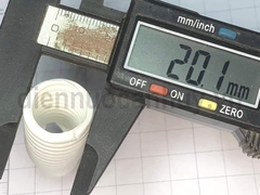 Ống ruột gà D20 Nanoco FRG20WV trắng (50mcuận)