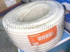 Ống ruột gà D20 Nanoco FRG20WV trắng (50mcuận)