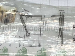 Pen hơi nâng cánh tủ bếp 160 N (16kg)