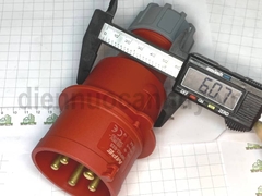 Phích cắm công nghiệp 5 chân MPE MPN2-025 Dòng điện 32A (3P+N+E) - Thiết bị kết nối điện nguồn 3 pha tiêu chuẩn IP44 chống bụi nước