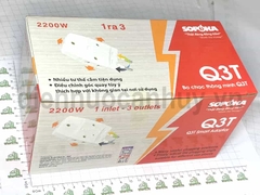 Phích ổ cắm chia 3 xoay gấp gọn đa năng Sopoka Q3T