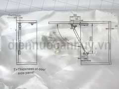 Piston nâng cánh tủ bếp Newera 120N có giảm chấn