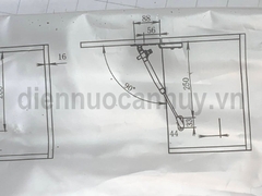Piston nâng cánh tủ bếp Newera 120N có giảm chấn