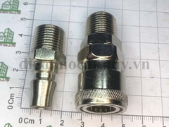 Đầu nối hơi ren ngoài 17 ống phi 10 - thường P-SM30+PM30