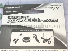 pin panasonic 9V - 6LR61T/1B - dung lượng cao, bảo quản lâu không bị xụt pin
