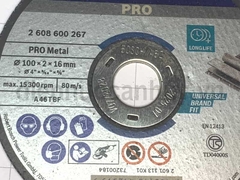 Đá cắt sắt Bosch 100 dầy (100x2x16)