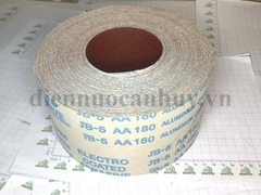 Giấy nhám mịn 180 chà trường vải cuộn trắng JB-5 AA 180)