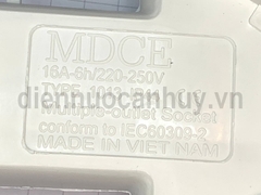 Ổ cắm công nghiệp chia 3 MCE xanh 16A 3 chân