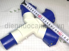 Ổ cắm công nghiệp chia 3 MCE xanh 16A 3 chân