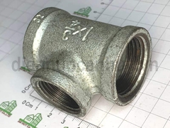 Tê thu kẽm DN25/20 - thu ống sắt 34 về ống 27