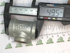 Tê thu ống kẽm DN20/15 (27/21mm) - chất liệu sắt mạ kẽm